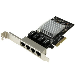 StarTech.com Tarjeta de Red PCI Express Ethernet Gigabit con 4 Puertos RJ45 Chipset Intel i350 tarjetas de red Alámbrico PCI Express Ethernet 4