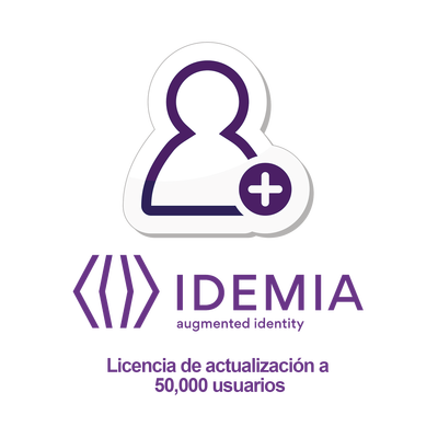 Idemia (Morpho) Licencia de actualización / 50,000 usuarios simultáneos / Terminal WR MA Sigma