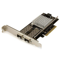 StarTech.com Tarjeta PCI Express de Red de Fibra de 10GB con 2 Puertos de SFP+ Abiertos Tarjetas de red Alámbrico PCI Ex