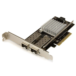 StarTech.com Tarjeta PCI Express de Red de Fibra de 10GB con 2 Puertos de SFP+ Abiertos Tarjetas de red Alámbrico PCI Ex