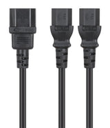 LM-Cable de corriente en Y, 1xC14 a 2xC1