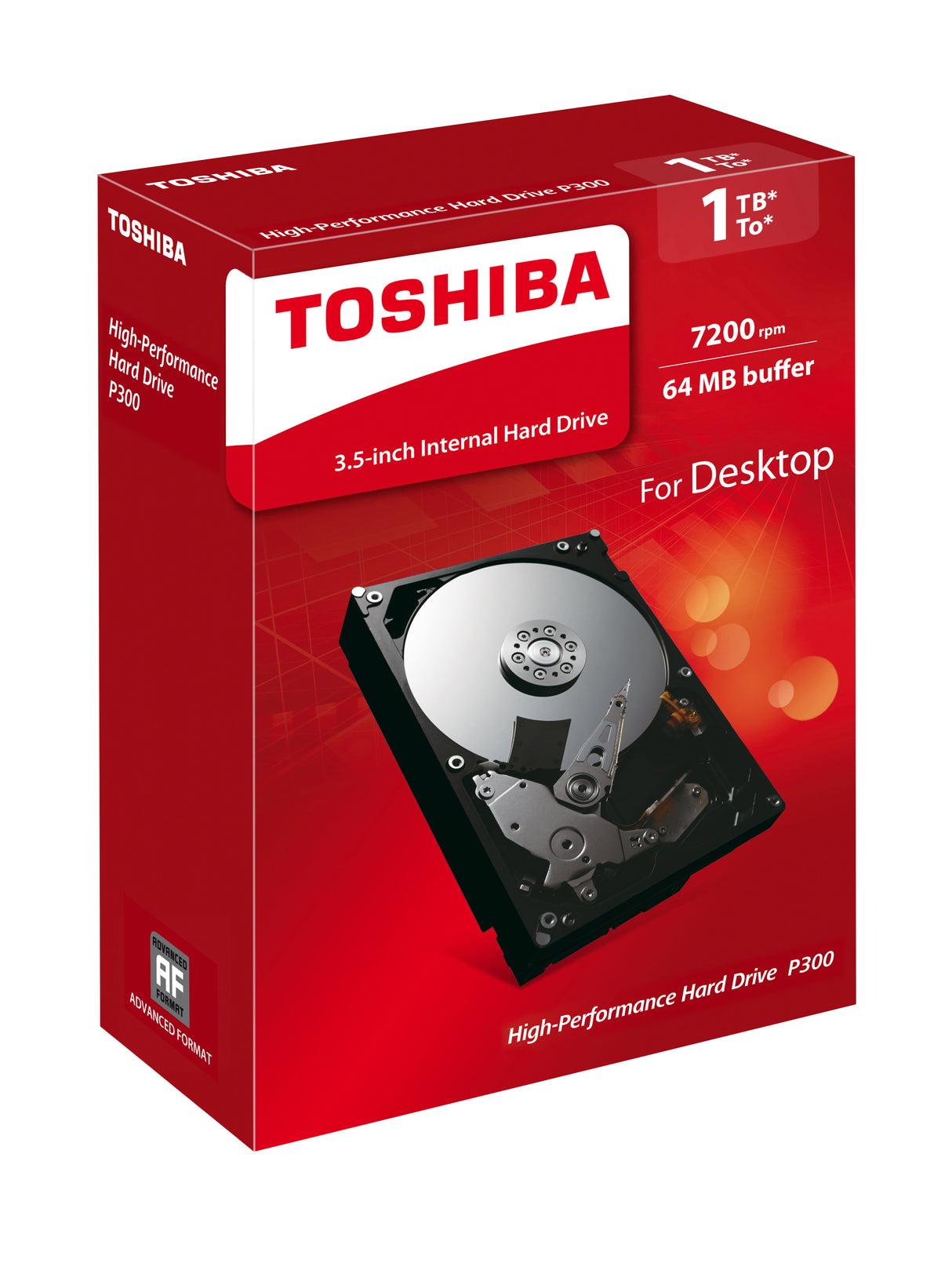 Toshiba P300 1TB disco duro interno 7200 RPM 64 MB 3.5" Serial ATA III