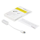 StarTech.com Adaptador de Red Ethernet Gigabit Externo USB 3.0 - Plateado tarjetas de red Alámbrico USB Ethernet 1