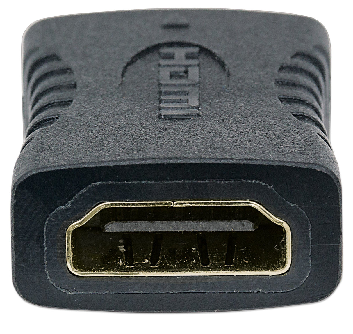 Manhattan Acoplador/conector HDMI recto, 4K@60 Hz, apto para TODOS los usos 4K y 1080p/HD, une 2 cables HDMI de hasta 5 m por lado, hembra/hembra, negro, Ultra HD 4K×2K, garantía de por vida, equivalente a GCHDMIFF Cable HDMI HDMI Hembra Hembra