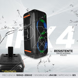 Vorago KSP-700 altavoz portátil y para fiesta Altavoz portátil estéreo Negro, Inalámbrico, Rectángulo, Botones