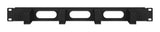 Intellinet Panneau de gestion des câbles 19", 1U, 4 anneaux plastiques courts, noir Accesorios para rack Panel de g