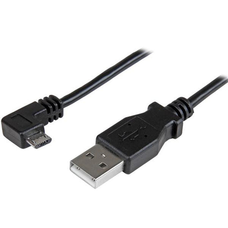 StarTech.com Cable de 1m Micro USB con conector acodado a la derecha - Cable de Carga y Sincronización Cables USB USB 2.