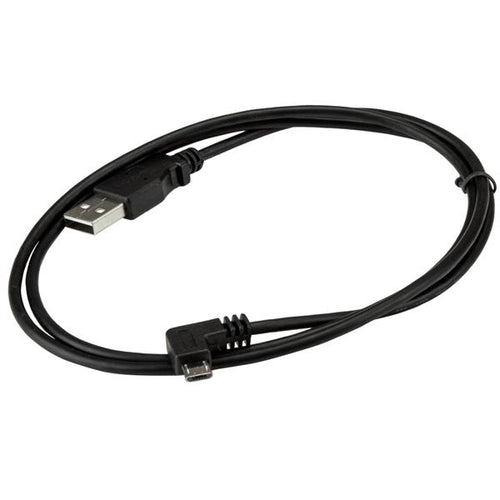StarTech.com Cable de 1m Micro USB con conector acodado a la derecha - Cable de Carga y Sincronización Cables USB USB 2.
