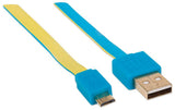 Manhattan Cable plano de Alta Velocidad Micro-B USB Cable USB 2.0 USB A Micro-USB B Macho/Macho