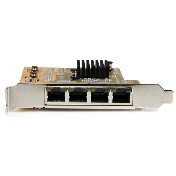 StarTech.com Tarjeta de Red PCI Express Ethernet Gigabit con 4 Puertos RJ45 tarjetas de red Alámbrico PCI Express Ethernet 4