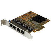 StarTech.com Tarjeta de Red PCI Express Ethernet Gigabit con 4 Puertos RJ45 tarjetas de red Alámbrico PCI Express Ethernet 4