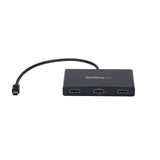 StarTech.com Concentrador MST - Mini DisplayPort a 3x HDMI divisores de vídeo Mini DisplayPort 3x HDMI 3 Negro