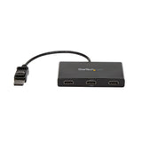 StarTech.com Adaptador Multimonitor de 3 Puertos - Divisor Splitter de Vídeo DisplayPort a 3x HDMI - Hub MST DP a HDMI -1080p Triple - Modo Extendido o Clonado - Windows Solamente divisores de vídeo DisplayPort 3x HDMI 3 Negro