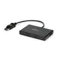 StarTech.com Adaptador Multimonitor de 3 Puertos - Divisor Splitter de Vídeo DisplayPort a 3x HDMI - Hub MST DP a HDMI -1080p Triple - Modo Extendido o Clonado - Windows Solamente divisores de vídeo DisplayPort 3x HDMI 3 Negro