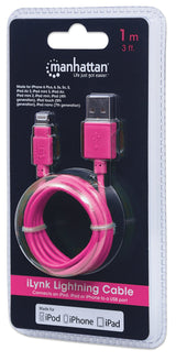 Manhattan 394222 Cable 1 m Lightning USB A Macho
