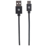 Manhattan Cable USB-C a USB-A, 2 m, macho a macho, 480 Mbps (USB 2.0), negro, garantía de por vida, equivalente a USB2AC2M Cable USB 2.0 USB A USB C Macho