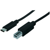 Manhattan Cable para Dispositivos USB C de Alta Velocidad Cable USB 2.0 USB C USB B Macho/Macho