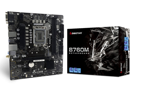Biostar B760MX2-E D4 placa base Intel B760 LGA 1700 Micro ATX, DDR4-SDRAM, DIMM