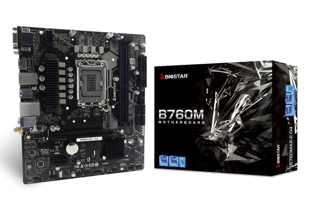 Biostar B760MX2-E D4 placa base Intel B760 LGA 1700 Micro ATX, DDR4-SDRAM, DIMM