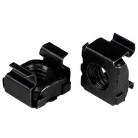 StarTech.com Paquete de 100 Tuercas Enjauladas M6 - Color Negro Tuercas Tuerca de jaula Acero 428 g