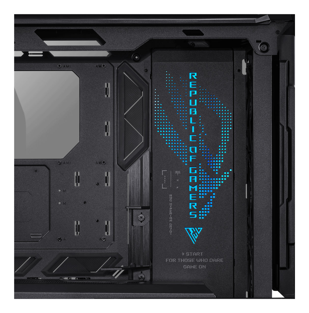 ASUS ROG Hyperion GR701 BTF Edition carcasas ordenador Torre PC Negro, Transparente ATX, EATX, micro ATX, Mini-ITX