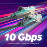 Intellinet Cable de red, Cat6, UTP Cable Negro 0,5 m Cat6 U/UTP (UTP)