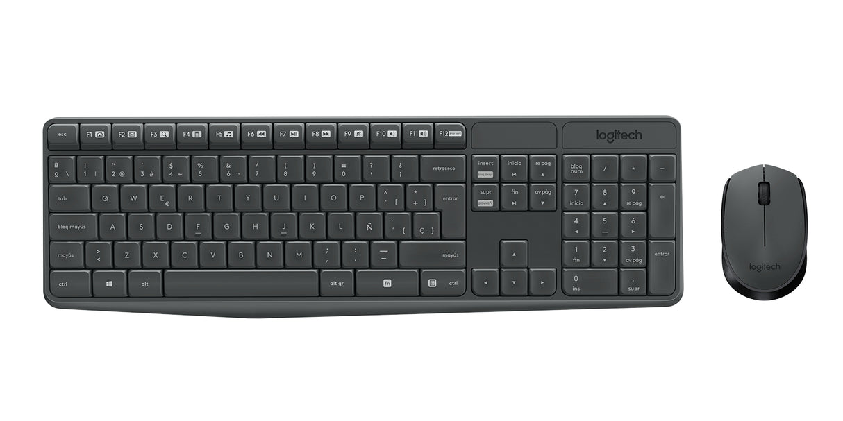 Logitech MK235 Teclado Oficina Inalámbrico RF inalámbrico Español