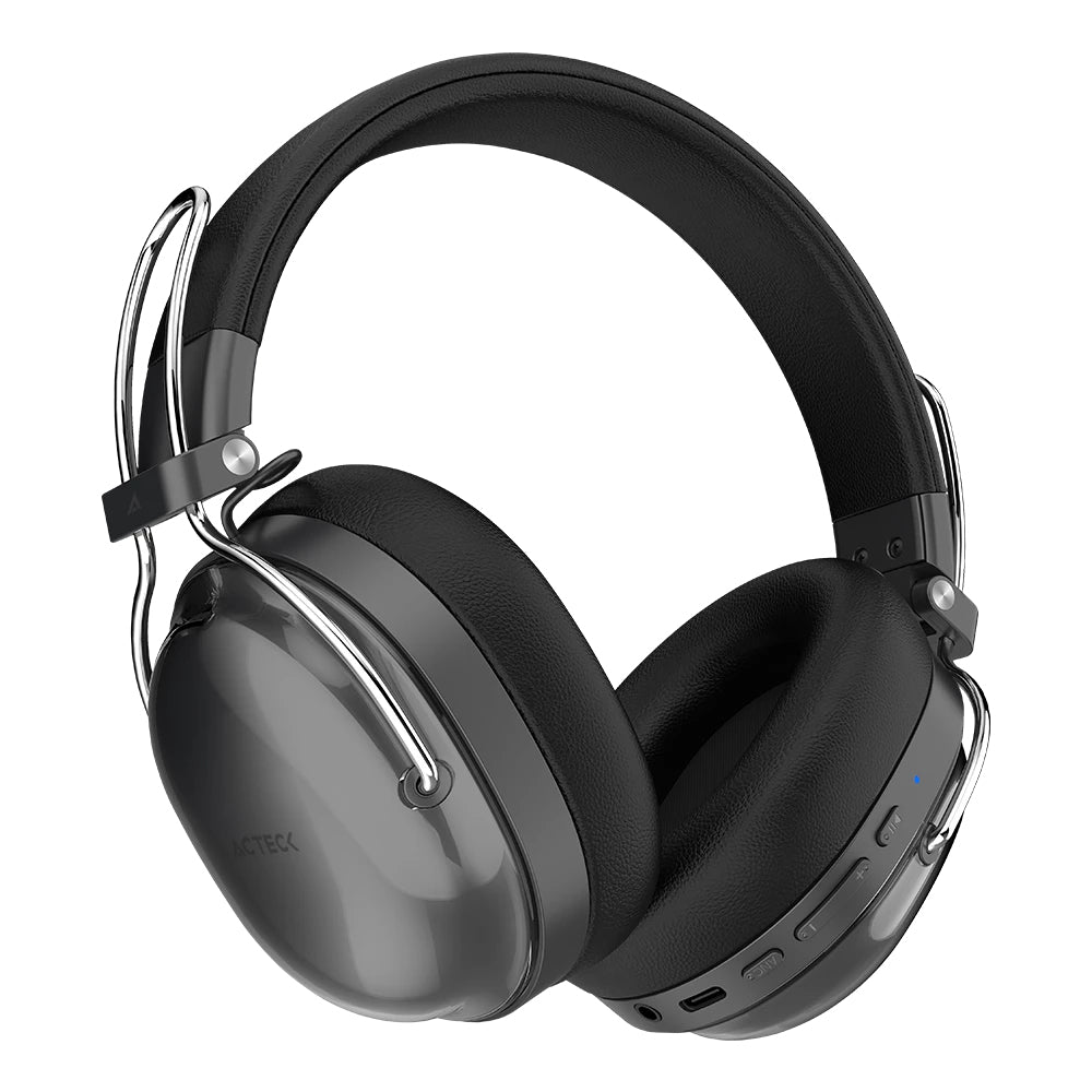 Acteck Luxe Pure HP730 Auriculares Inalámbrico y alámbrico Diadema Llamadas/Música Bluetooth Negro, 20 - 20000 Hz, 235 g