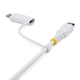 2M-U2-LNTC-CABLE - StarTech.com Cable de Carga USB-C de 2m con Adaptador Lightning - Cable Cargador USB Tipo C - 30W/60W(3A) - Cable Tipo C