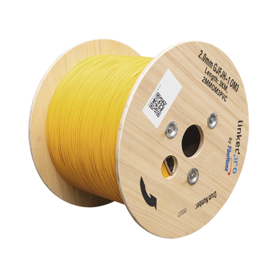 Linkedpro By Epcom Cable de Fibra Óptica Multimodo OM3 / Simplex 1 Fibra / Tight Buffer 2.0 mm