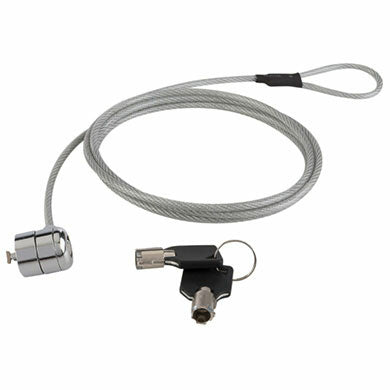 Candado de Seguridad Brobotix 235497 con Llave Redonda para Laptop Negro