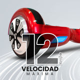 PATINETA ELÉCTRICA VORAGO HB-200 ROJA KIT KART 6.5" ANTIFUEGO