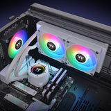 Thermaltake TH240 V2 ARGB Procesador Kit de enfriamiento líquido 24 cm Blanco 1 pieza(s)