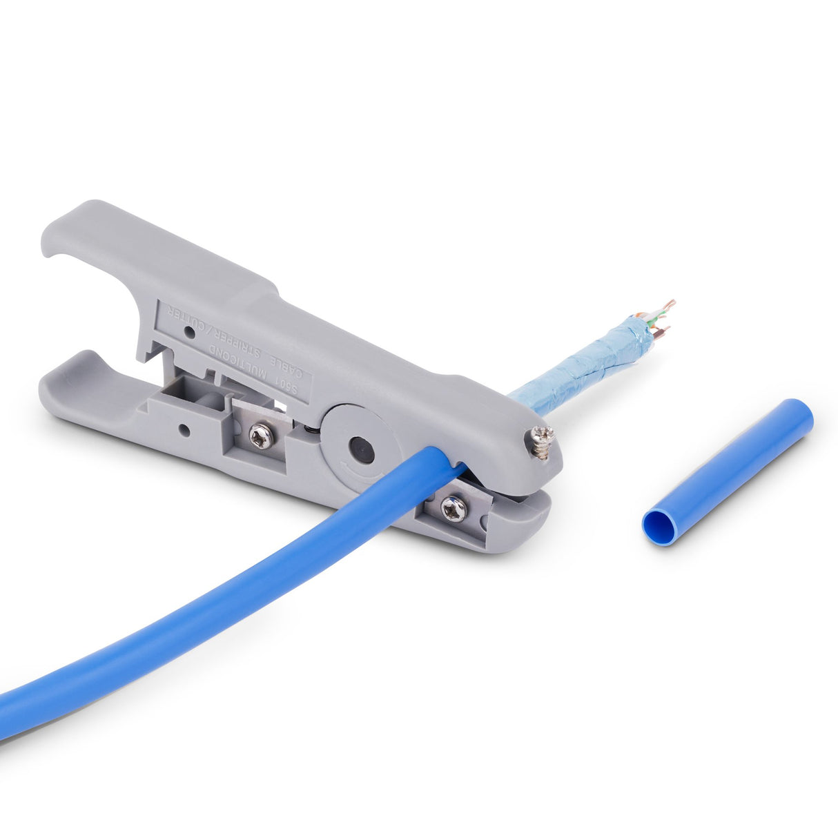 StarTech.com Pelacables y Cortador de Cables de Red - Pelacables Profesional para Cables Coaxiales/UTP/FTP/STP - Herrami