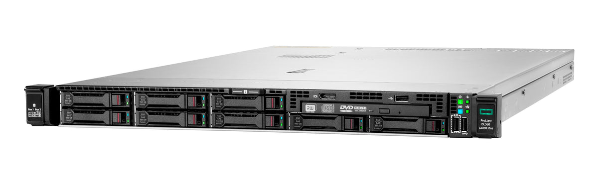 HPE ProLiant DL360 Gen10 Plus 4310 2.1GHz 12-core 1P 32GB-R MR416i-a NC 8SFF 800W PS Server, DDR4-SDRAM, Bastidor (1U)