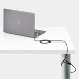 StarTech.com Cable de 2m Universal de Seguridad para Portátiles - Cable con Candado para Portátiles Compatible con Noble