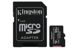 Kingston Technology Tarjeta micSDHC Canvas Select Plus 100R A1 C10 de 64 GB + ADP Memoria Flash 64 GB MicroSDXC 100 MB/s UHS-I