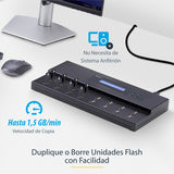 StarTech.com Clonador Autónomo 1:15 para Memorias USB - Copiador de Unidades de Memoria USB - Copia Sector por Sector de