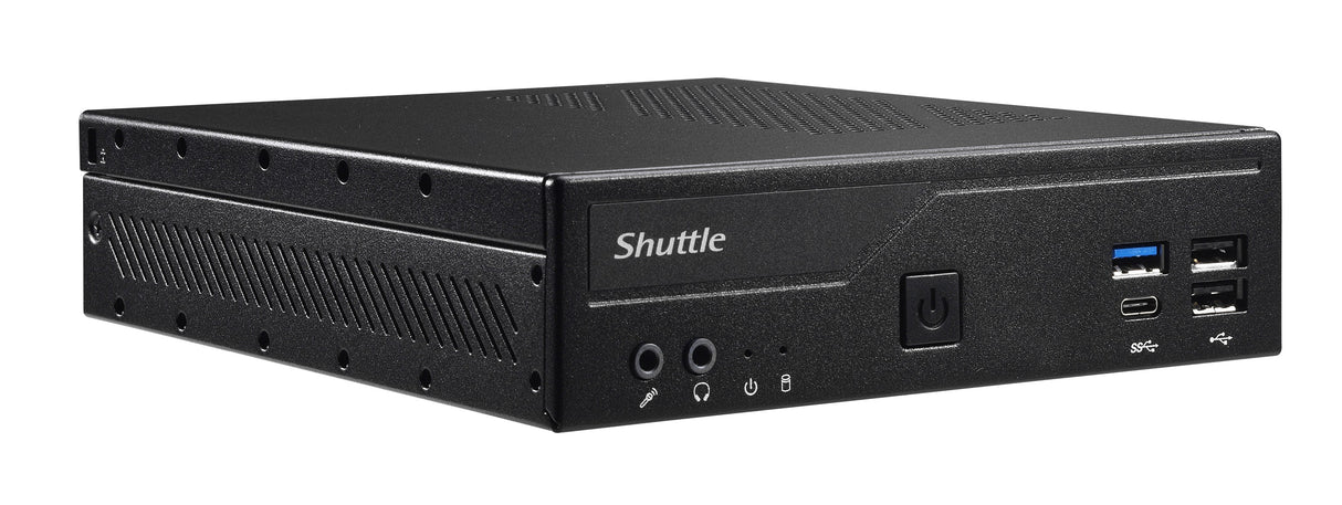 Shuttle DH610S PC/estación de trabajo barebone PC delgado Negro Intel H610 Intel UHD Graphics 700 Windows 10/11 64 bit O.S, Linux 120 W