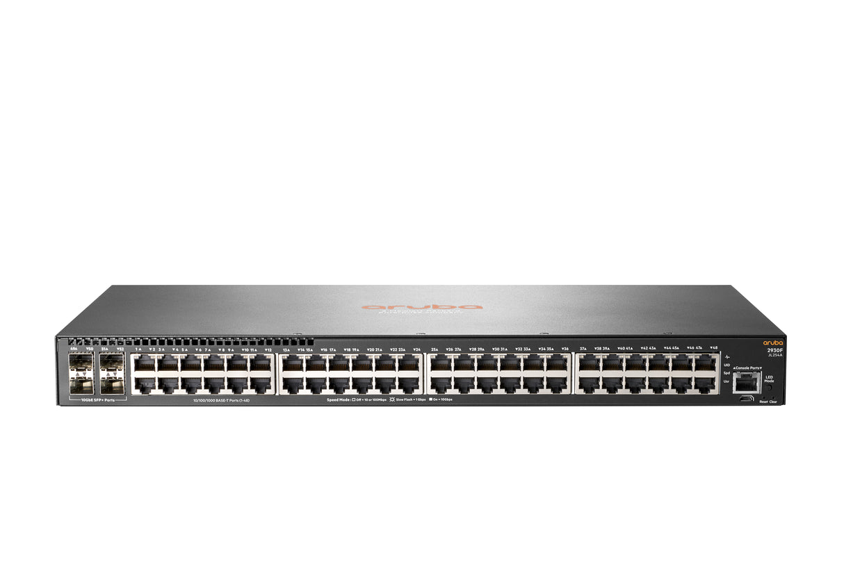 HPE Aruba Networking 2930F 48G 4SFP+ Switch, Gestionado, Gigabit Ethernet (10/100/1000), Montaje en rack