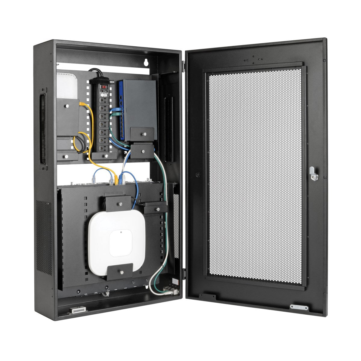 Tripp Lite SRWF6UMOD Gabinete para Cableado Estructurado SmartRack de 3U de Bajo Perfil, de Profundidad de Switch para I