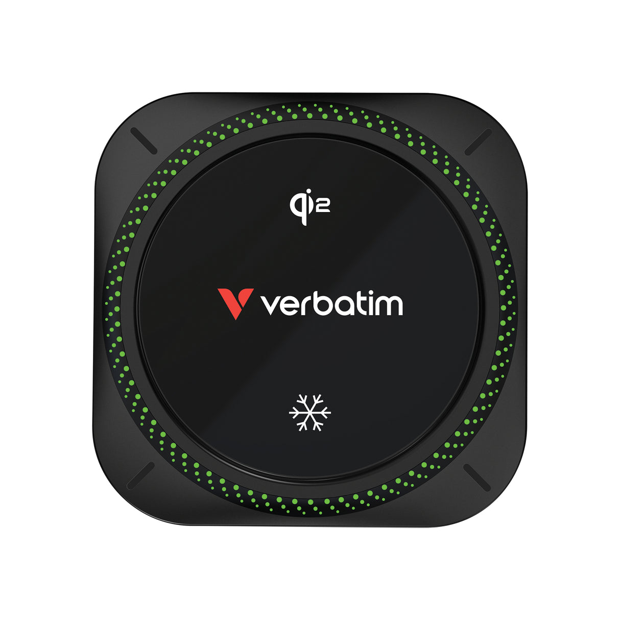 Verbatim Charge 'n' Drive Qi2 RGB Smartphone Negro USB Cargador inalámbrico Carga rápida Auto