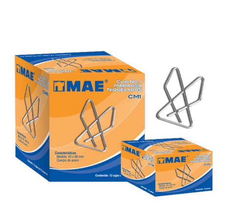 MAE CM1 pinza sujetapapel Acero