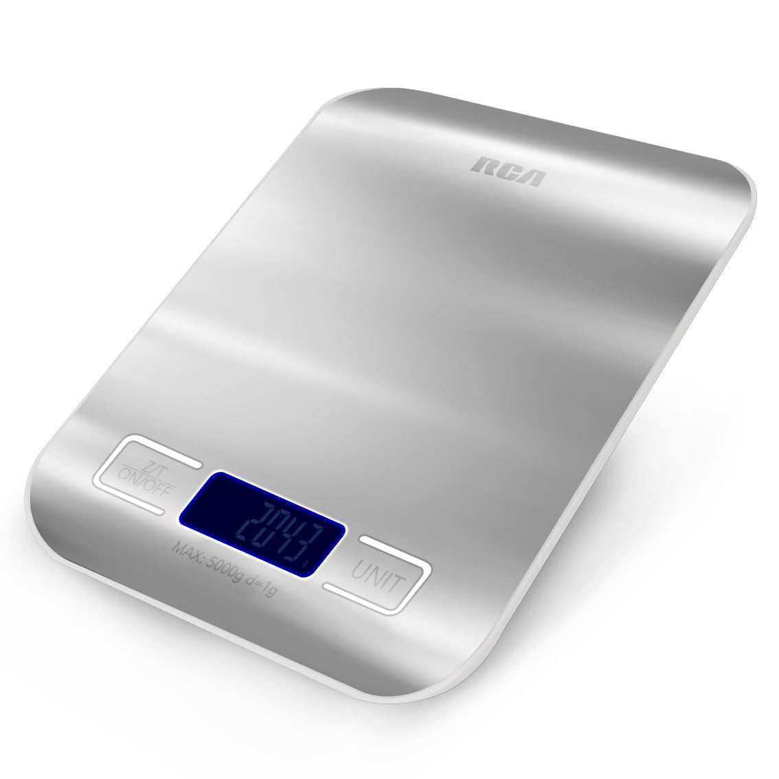 RCA RC-B1 báscula de cocina Acero inoxidable Mostrador Rectángulo Báscula electrónica de cocina, Metal