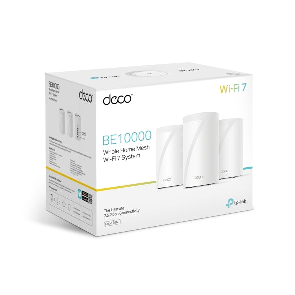 TP-Link Deco BE63 sistemas wi-fi mesh (wi-fi en malla) Sistema de malla Blanco Interno Si