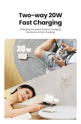 Ugreen 25208 batería externa 10000 mAh Cargador inalámbrico Beige
