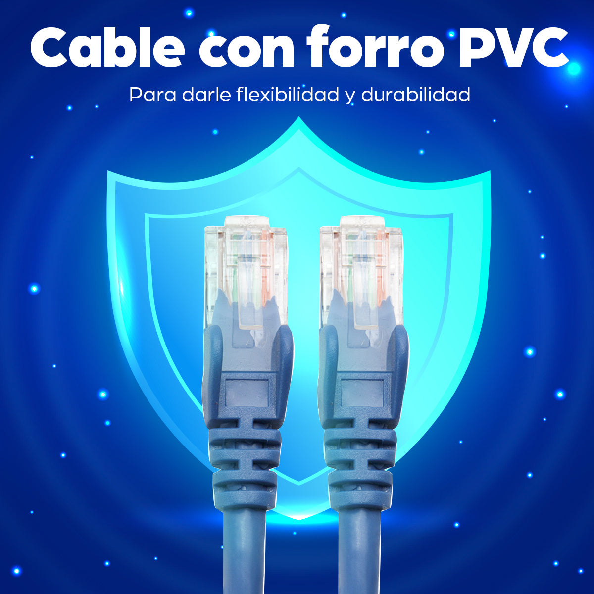 Intellinet Cable de red, Cat6, UTP Cable Azul 0,5 m Cat6 U/UTP (UTP)