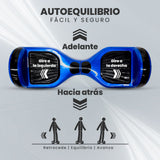 PATINETA ELÉCTRICA VORAGO HB-200 AZUL KIT KART 6.5" ANTIFUEGO
