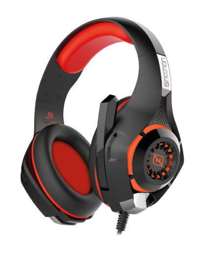 Necnon NBHG-VIPER Auriculares Alámbrico Diadema Juego Negro, Rojo