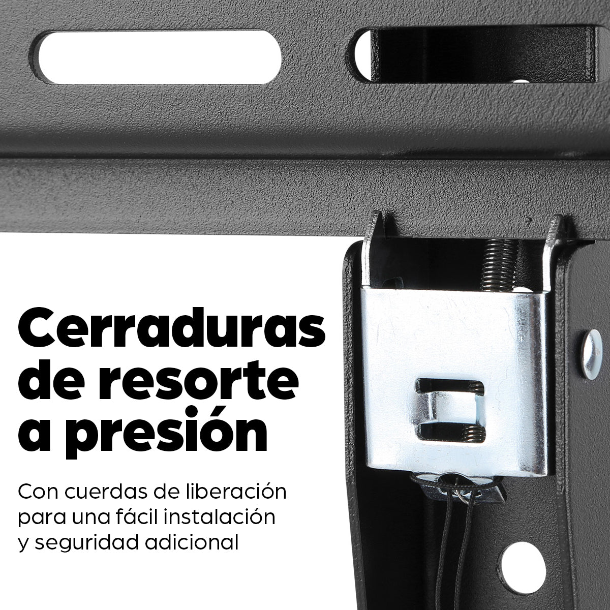 Manhattan Soporte de pared para TV/monitores (Fijo), pantallas 60"–100", Compatibilidad VESA: de 200x200 a 900x600 mm (verifique las dimensiones de los cuatro orificios de montaje traseros), carga máxima 50 kg, negro Monitor negro